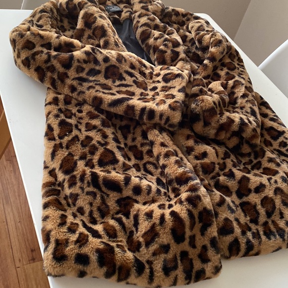 Leapard print open coat - Picture 4 of 4